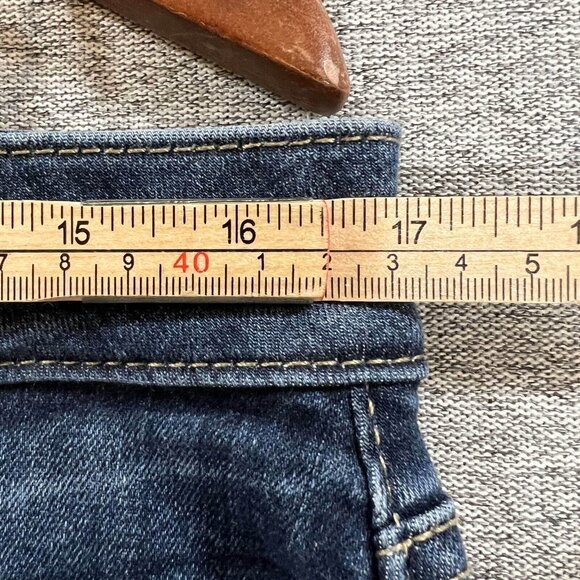 Maurices Jeans Women Size L Blue Skinny High Rise Button Fly Stretch Curvy - Picture 6 of 16